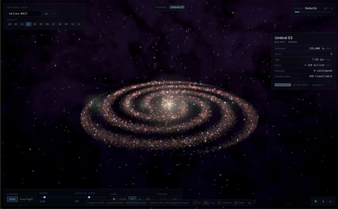 Interactive Galaxy-to-Planet Explorer — video poster