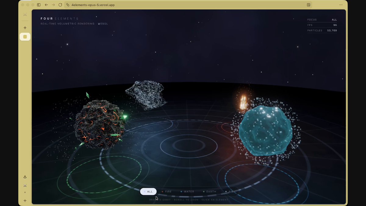 One-Prompt Four Elements World — video poster