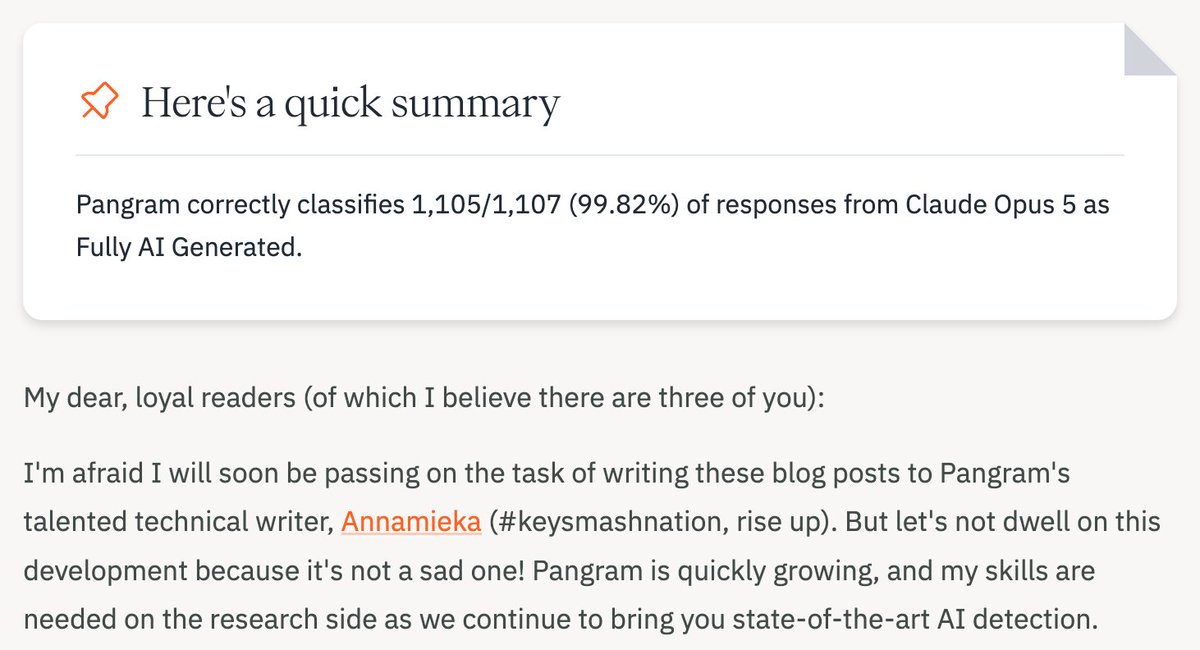 Pangram Detection Compatibility Test