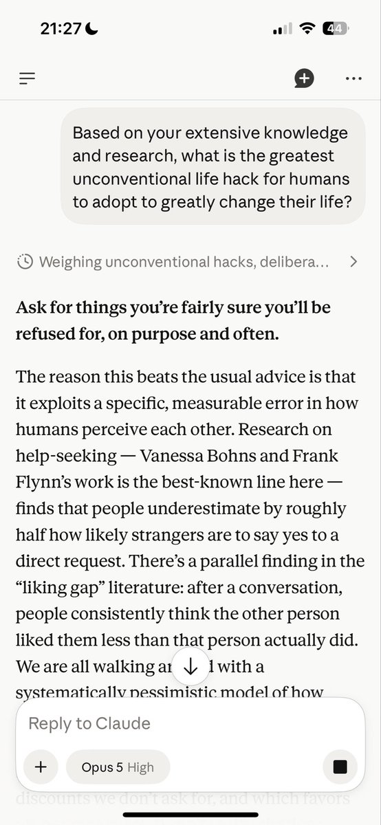 Research-Backed Life Advice Response